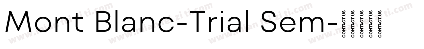Mont Blanc-Trial Sem字体转换
